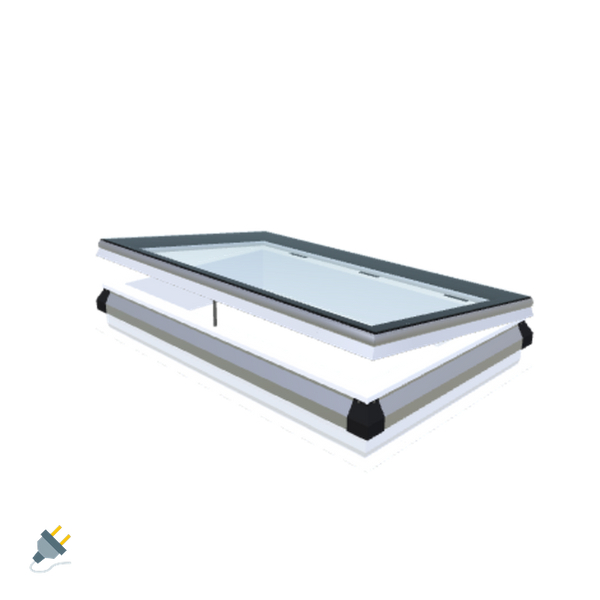 Skylux-iWindow - Opening Flat Roof Window - Complete Set 75x125 cm-1