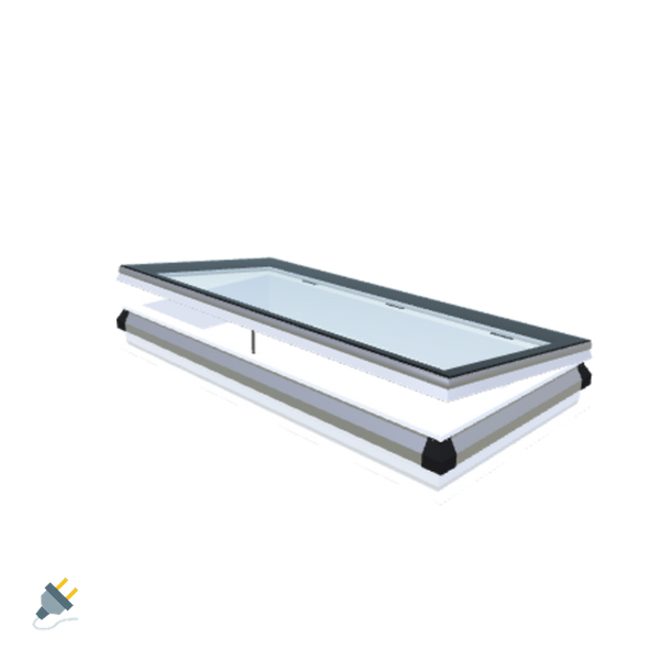 Skylux-iWindow - Opening Flat Roof Window - Complete Set 75x165 cm-1