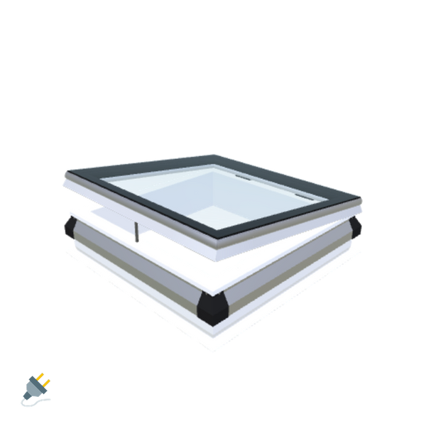 Skylux-iWindow - Opening Flat Roof Window - Complete Set 75x75 cm-1
