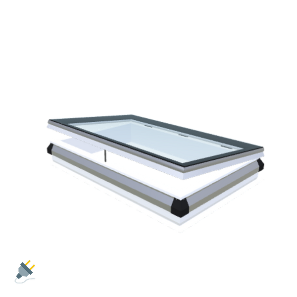 Skylux-iWindow - Opening Flat Roof Window - Complete Set 80x130 cm-1