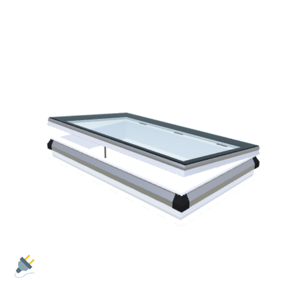 Skylux-iWindow - Opening Flat Roof Window - Complete Set 80x140 cm-1