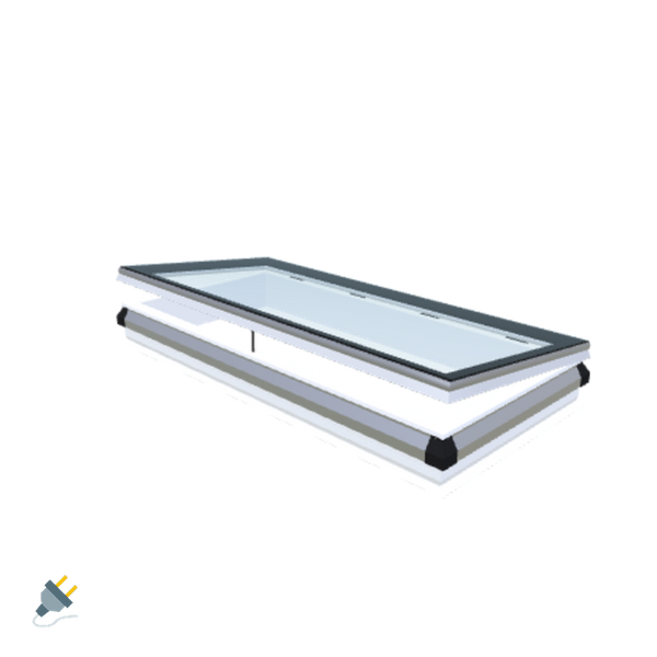 Skylux-iWindow - Opening Flat Roof Window - Complete Set 80x180 cm-1