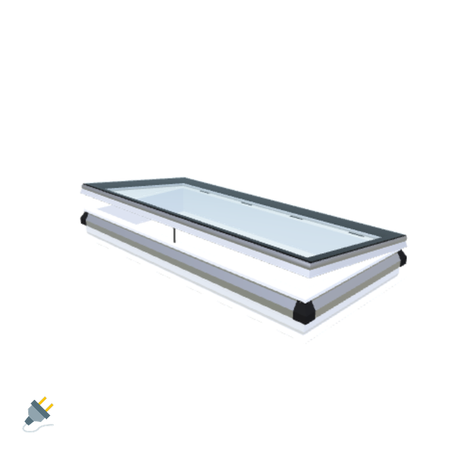 Skylux-iWindow - Opening Flat Roof Window - Complete Set 80x180 cm-1