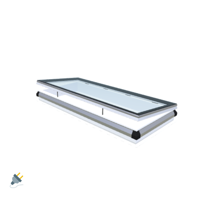 Skylux-iWindow - Opening Flat Roof Window - Complete Set 80x200 cm-1