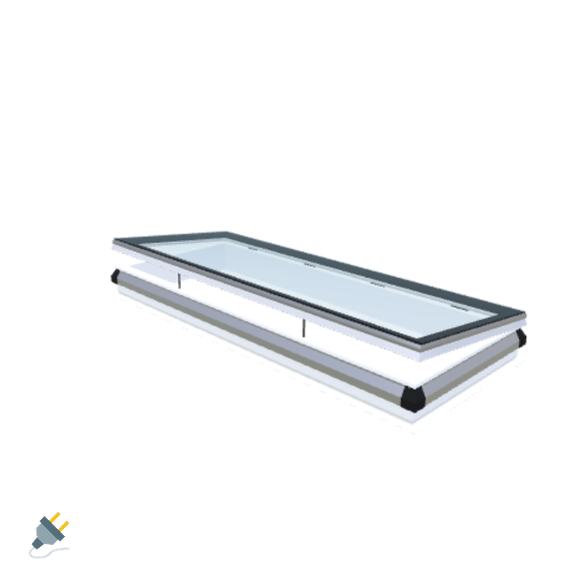 Skylux-iWindow - Opening Flat Roof Window - Complete Set 80x220 cm-1
