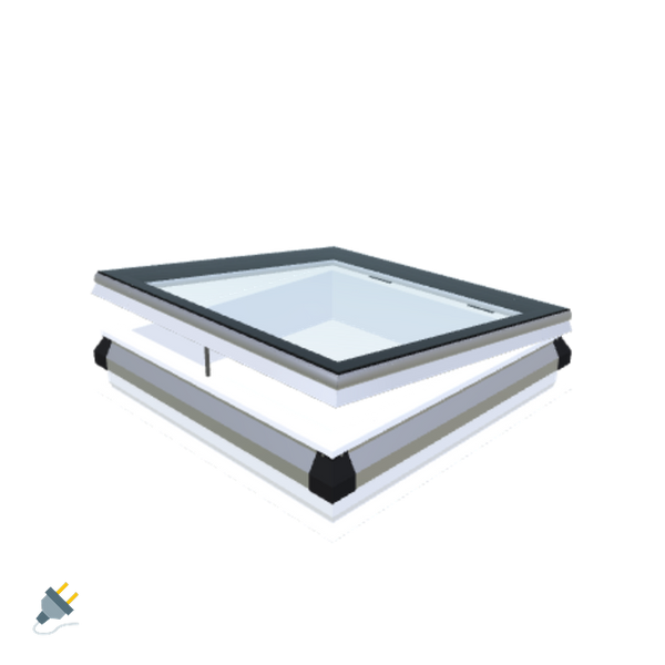 Skylux-iWindow - Opening Flat Roof Window - Complete Set 85x85 cm-1