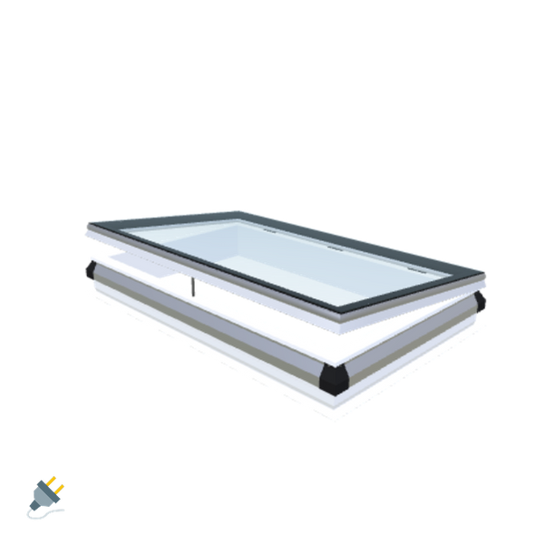 Skylux-iWindow - Opening Flat Roof Window - Complete Set 90x150 cm-1