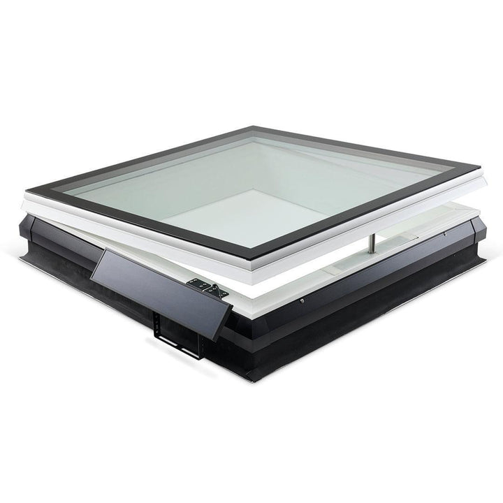 Skylux-iWindow Solar Powered - Opening Flat Roof Window - Complete Set 100x100 cm-2