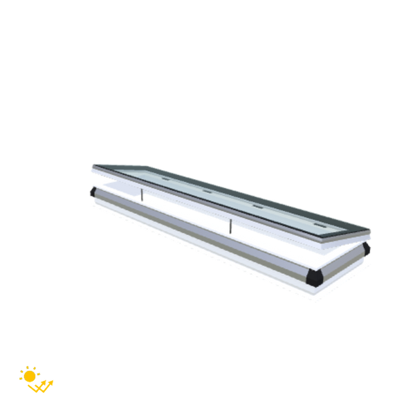 Skylux-iWindow Solar Powered - Opening Flat Roof Window - Complete Set 50x230 cm-1