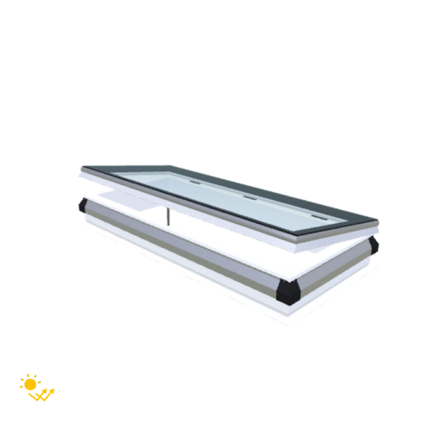 Skylux-iWindow Solar Powered - Opening Flat Roof Window - Complete Set 60x150 cm-1