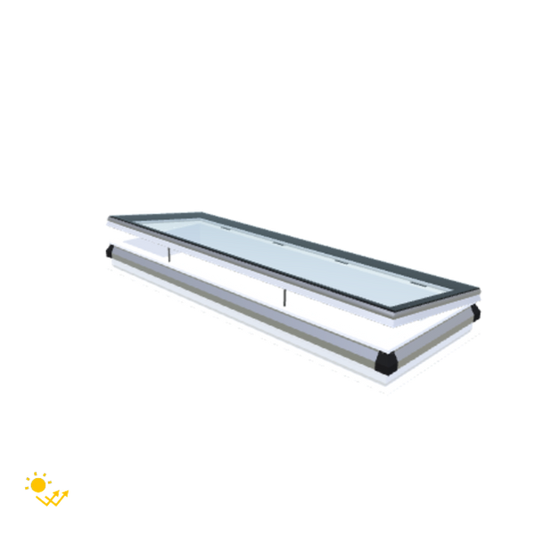 Skylux-iWindow Solar Powered - Opening Flat Roof Window - Complete Set 70x220 cm-1