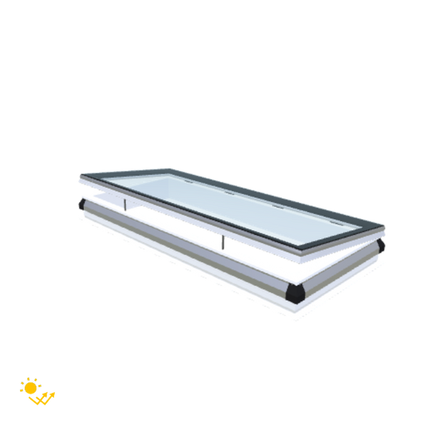 Skylux-iWindow Solar Powered - Opening Flat Roof Window - Complete Set 80x200 cm-1