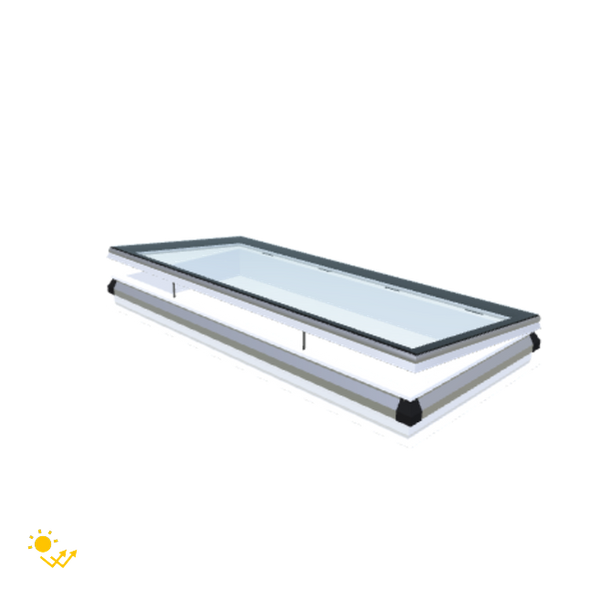 Skylux-iWindow Solar Powered - Opening Flat Roof Window - Complete Set 90x210 cm-1