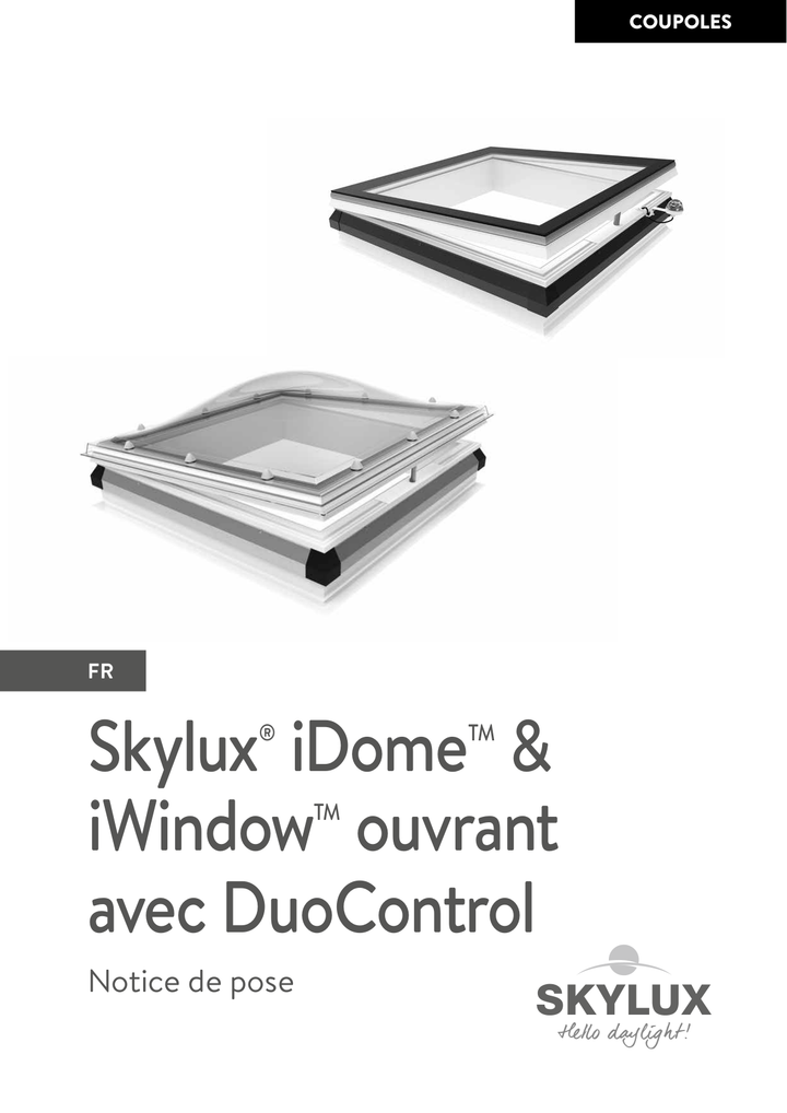 Skylux-Mounting Instructions iWindow-With new Curb-Opening 230V (DuoControll)-French-21