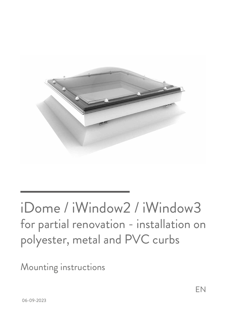 Skylux-Mounting Instructions iWindow-With retention of old Curb-Fixed-English-11