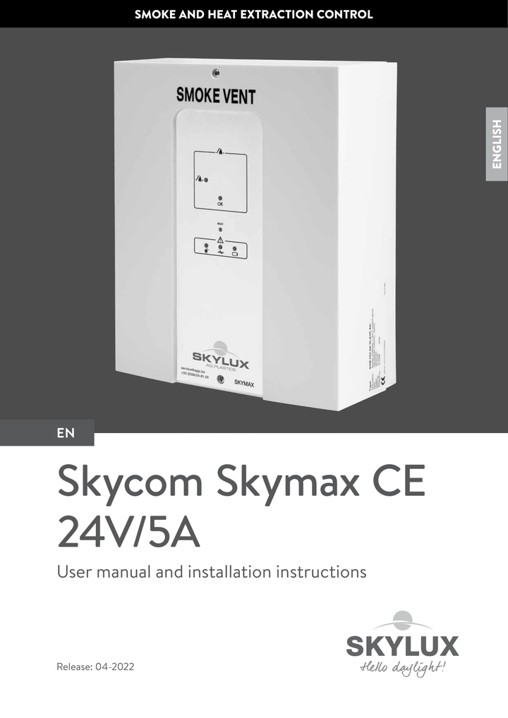 Skylux-Mounting Instructions Skycom Control Units-Skycom Skymax CE-English-5