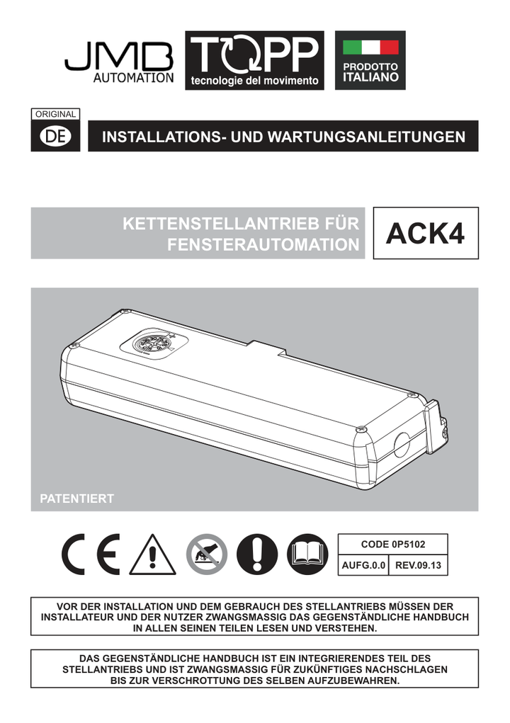 Skylux-Mounting Instructions Spindels & Motors-Electric chain motor-German-9