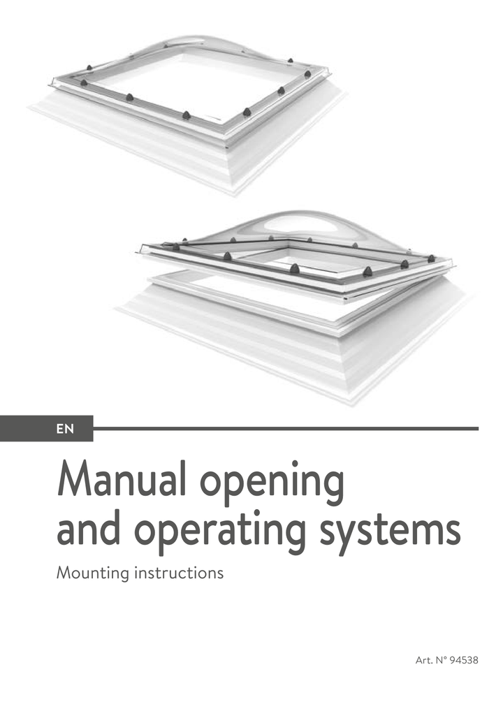 Skylux-Mounting Instructions Spindels & Motors-Manual spindle-English-1