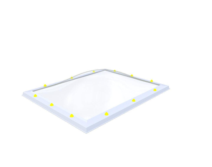 Skylux-Optional Acrylic Skylight-100 x 130 cm-Single-walled (least insulating - 5.17 W/m²K)-Clear * just like glass-30