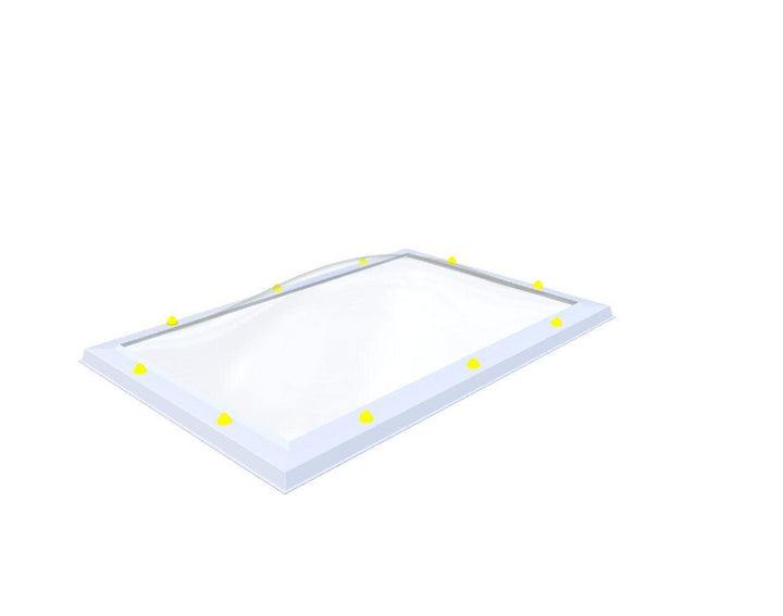 Skylux-Optional Acrylic Skylight-80 x 130 cm-Single-walled (least insulating - 5.17 W/m²K)-Clear * just like glass-2