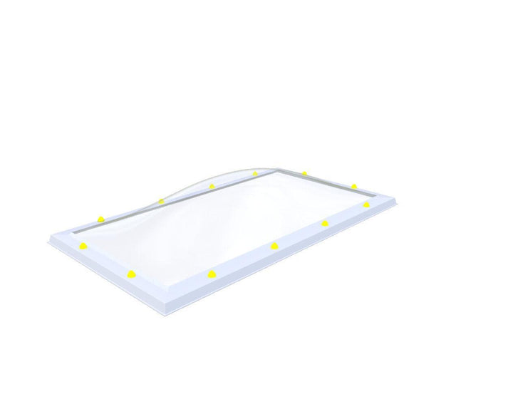 Skylux-Optional Acrylic Skylight-80 x 160 cm-Single-walled (least insulating - 5.17 W/m²K)-Clear * just like glass-12