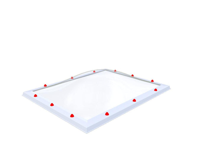 Skylux-Optional Polycarbonate Skylight-100 x 130 cm-Double-walled (2.90 W/m²K)-Clear * just like glass-43