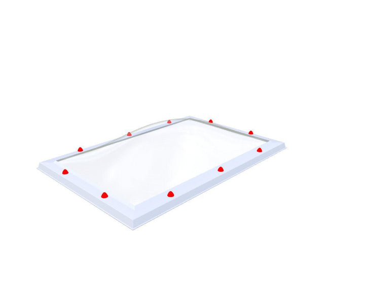 Skylux-Optional Polycarbonate Skylight-80 x 130 cm-Five-walled (0.99 W/m²K)-Clear * just like glass-13