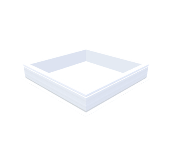 Skylux-PVC-Curb 100x100 cm-Fixed-Straight curb 20/00 (20 cm high - Standard for iWindow & iDome)-Not applicable-1