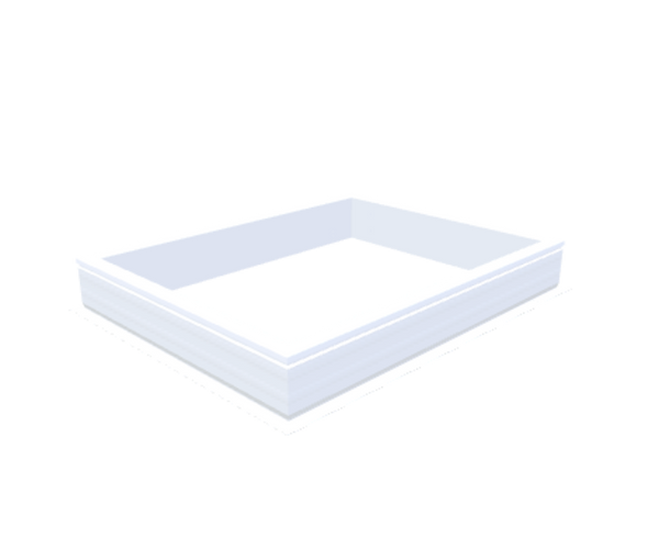 Skylux-PVC-Curb 100x130 cm-Fixed-Straight curb 20/00 (20 cm high - Standard for iWindow & iDome)-Not applicable-1