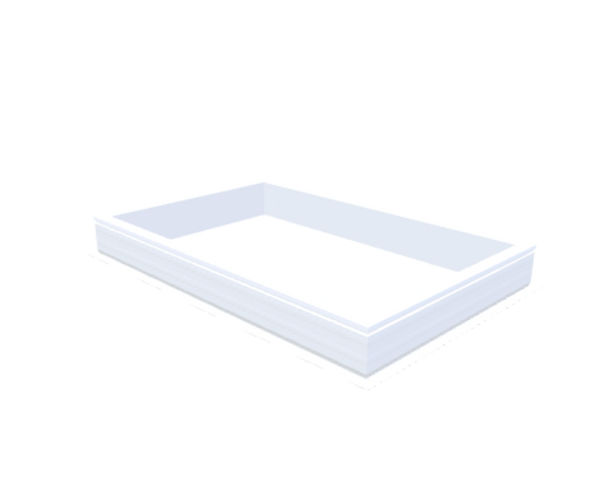 Skylux-PVC-Curb 100x160 cm-Fixed-Straight curb 20/00 (20 cm high - Standard for iWindow & iDome)-Not applicable-1