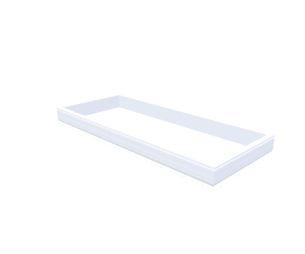 Skylux-PVC-Curb 100x250 cm-Fixed-Straight curb 20/00 (20 cm high - Standard for iWindow & iDome)-Not applicable-1