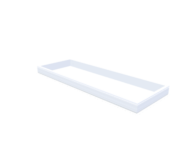 Skylux-PVC-Curb 100x300 cm-Fixed-Straight curb 20/00 (20 cm high - Standard for iWindow & iDome)-Not applicable-1