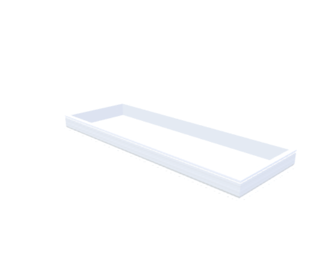 Skylux-PVC-Curb 100x300 cm-Fixed-Straight curb 20/00 (20 cm high - Standard for iWindow & iDome)-Not applicable-1