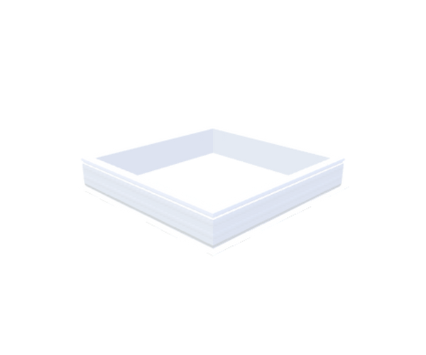 Skylux-PVC-Curb 105x105 cm-Fixed-Straight curb 20/00 (20 cm high - Standard for iWindow & iDome)-Not applicable-1