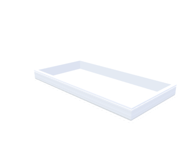 Skylux-PVC-Curb 110x230 cm-Fixed-Straight curb 20/00 (20 cm high - Standard for iWindow & iDome)-Not applicable-1
