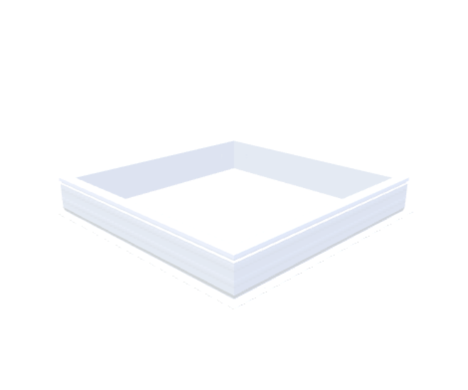 Skylux-PVC-Curb 120x120 cm-Fixed-Straight curb 20/00 (20 cm high - Standard for iWindow & iDome)-Not applicable-1
