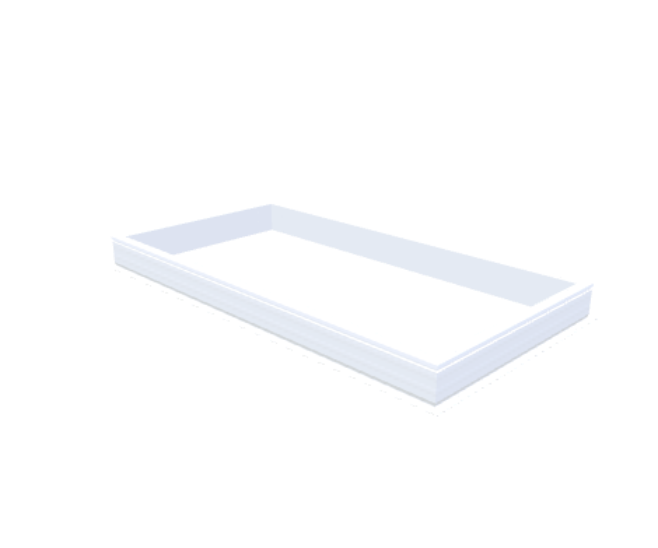 Skylux-PVC-Curb 120x240 cm-Fixed-Straight curb 20/00 (20 cm high - Standard for iWindow & iDome)-Not applicable-1