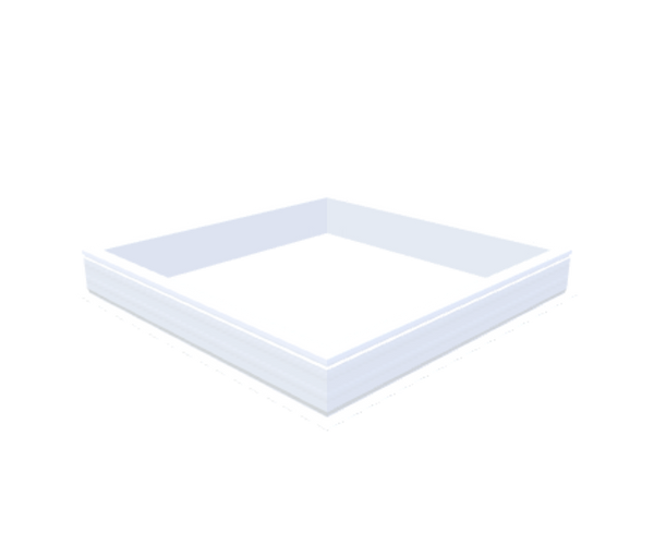 Skylux-PVC-Curb 130x130 cm-Fixed-Straight curb 20/00 (20 cm high - Standard for iWindow & iDome)-Not applicable-1