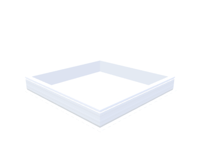 Skylux-PVC-Curb 130x130 cm-Fixed-Straight curb 20/00 (20 cm high - Standard for iWindow & iDome)-Not applicable-1