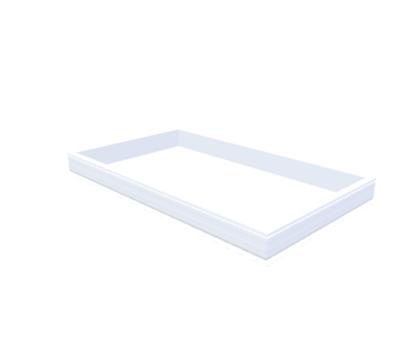 Skylux-PVC-Curb 130x230 cm-Fixed-Straight curb 20/00 (20 cm high - Standard for iWindow & iDome)-Not applicable-1