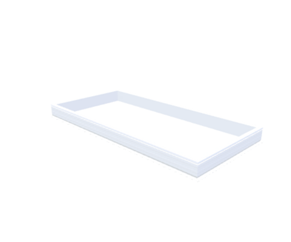 Skylux-PVC-Curb 130x280 cm-Fixed-Straight curb 20/00 (20 cm high - Standard for iWindow & iDome)-Not applicable-1