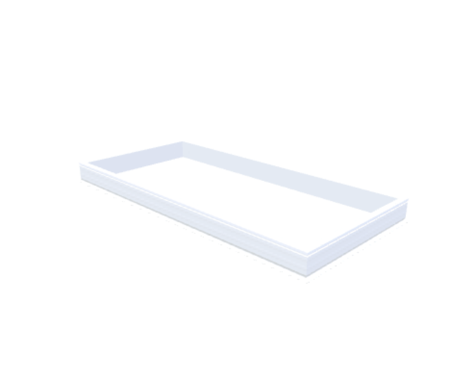 Skylux-PVC-Curb 130x280 cm-Fixed-Straight curb 20/00 (20 cm high - Standard for iWindow & iDome)-Not applicable-1