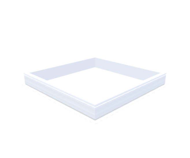 Skylux-PVC-Curb 140x140 cm-Fixed-Straight curb 20/00 (20 cm high - Standard for iWindow & iDome)-Not applicable-1