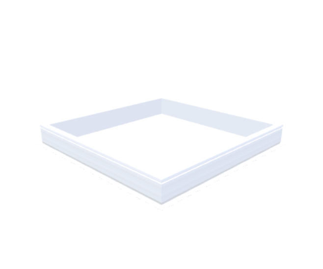 Skylux-PVC-Curb 155x155 cm-Fixed-Straight curb 20/00 (20 cm high - Standard for iWindow & iDome)-Not applicable-1