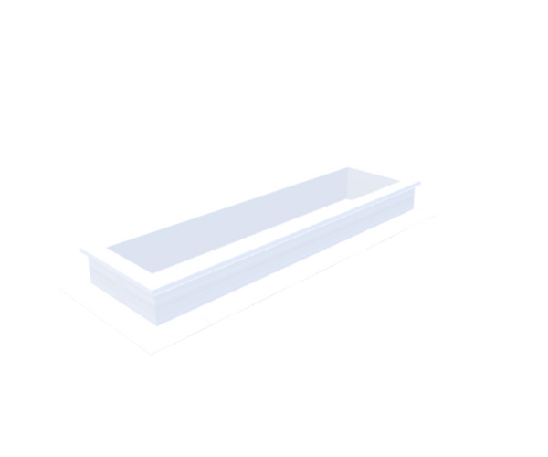 Skylux-PVC-Curb 30x130 cm-Fixed-Straight curb 16/00 (16 cm high - Not suitable for iWindow)-Not applicable-1
