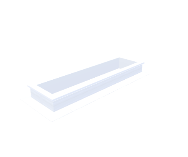 Skylux-PVC-Curb 30x130 cm-Fixed-Straight curb 16/00 (16 cm high - Not suitable for iWindow)-Not applicable-1