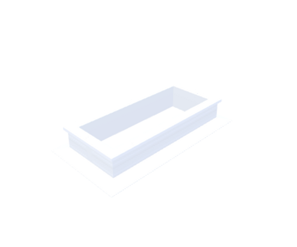 Skylux-PVC-Curb 30x80 cm-Fixed-Straight curb 16/00 (16 cm high - Not suitable for iWindow)-Not applicable-1