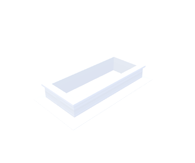 Skylux-PVC-Curb 30x80 cm-Fixed-Straight curb 16/00 (16 cm high - Not suitable for iWindow)-Not applicable-1
