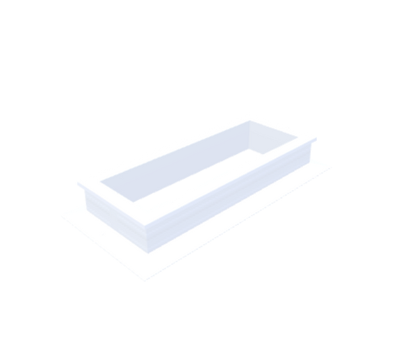Skylux-PVC-Curb 30x90 cm-Fixed-Straight curb 16/00 (16 cm high - Not suitable for iWindow)-Not applicable-1
