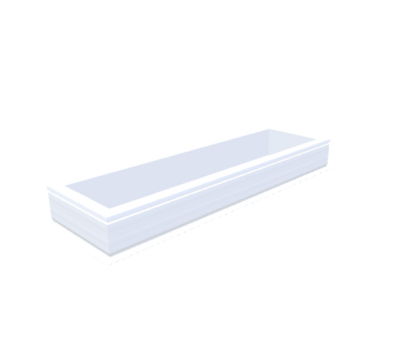 Skylux-PVC-Curb 40x160 cm-Fixed-Straight curb 20/00 (20 cm high - Standard for iWindow & iDome)-Not applicable-1